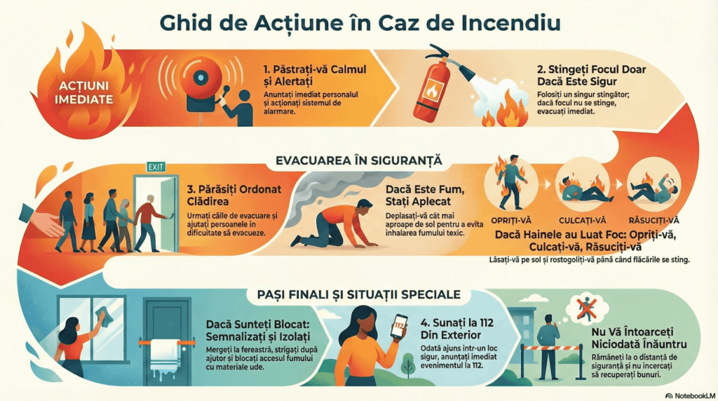 ce facem in caz de incendiu